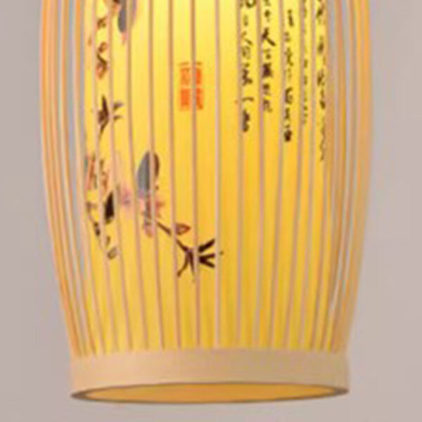 Woven Pendant Light Chinese Japanese Style Retro Rattan Lampshade Pendant Ch New - Image 5