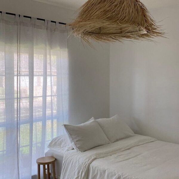 Woven Rattan Lampshade Morocco Wicker lampshade Suspension ball in fiber of palm - Image 4