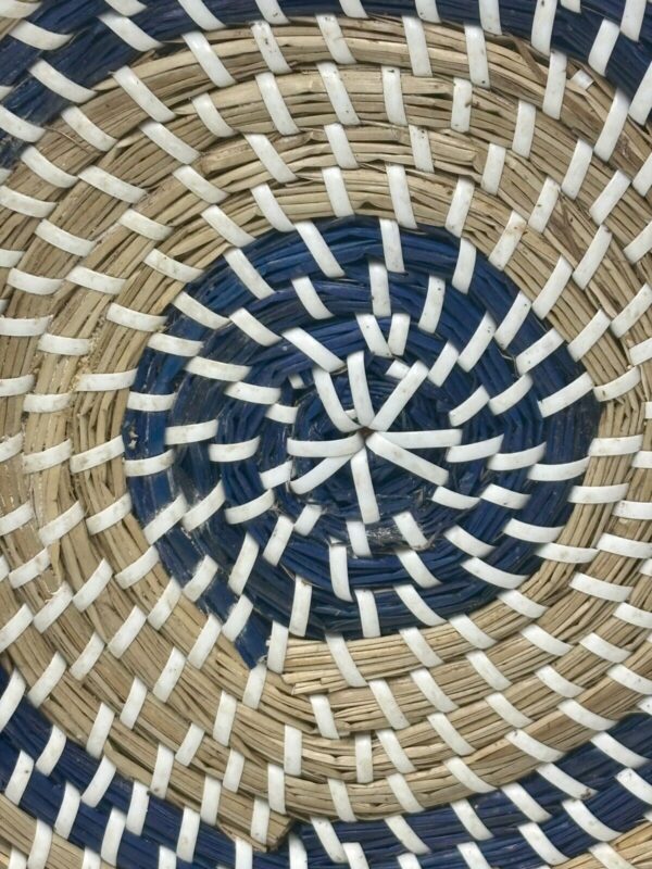 Woven Seagrass Rattan Wall Basket Boho 16" Wall Decor Basket - Image 2