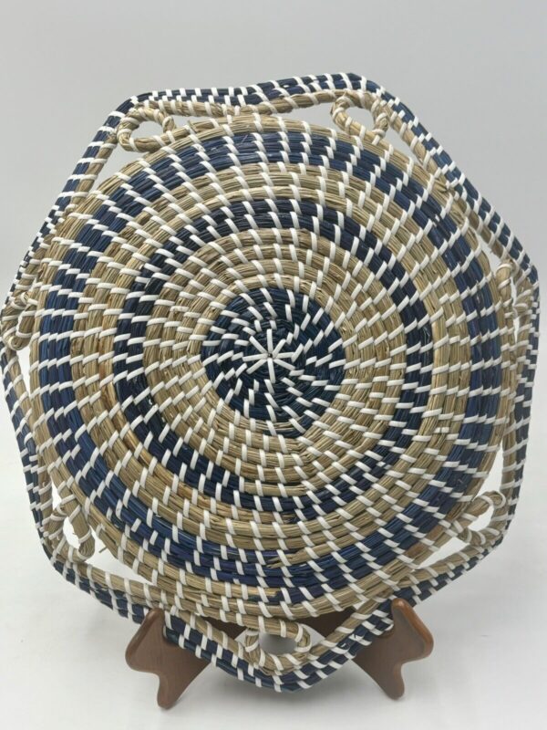 Woven Seagrass Rattan Wall Basket Boho 16" Wall Decor Basket - Image 6