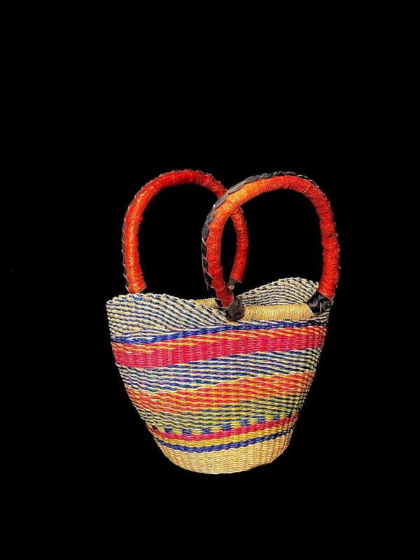 Woven Sisal bag, Market basket, African basket, Woven bag handmade fabric 2035 - Image 3