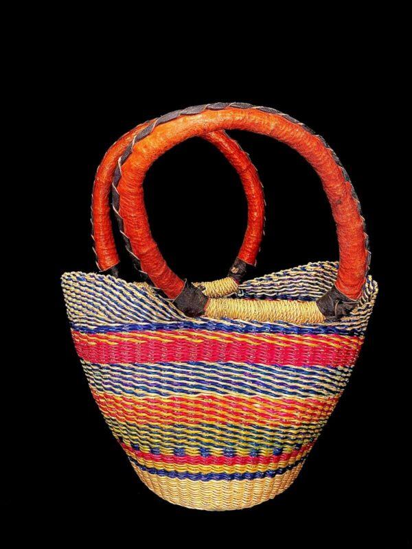 Woven Sisal bag, Market basket, African basket, Woven bag handmade fabric 2035 - Image 4