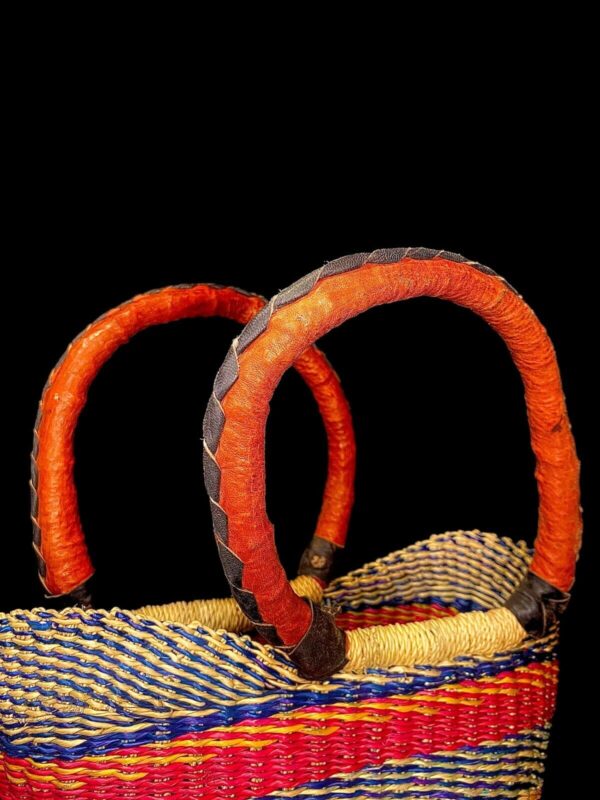 Woven Sisal bag, Market basket, African basket, Woven bag handmade fabric 2035 - Image 6