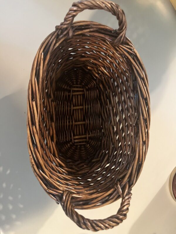 Woven Wicker Basket No Flaws - Image 5