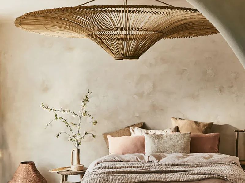 Oversized Rattan Pendant Light