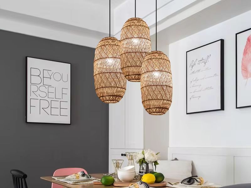 Vietnam is a cheap rattan pendant light fixtures factory and a beautiful