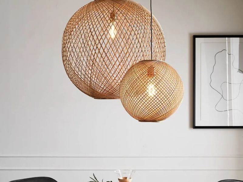 Rattan Globe Pendant Light