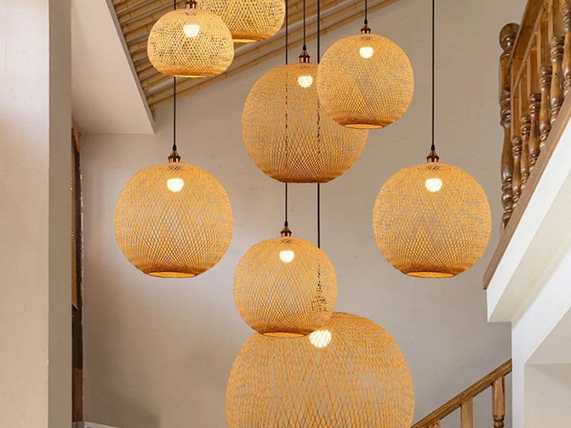  China large rattan pendant light manufacturer helps make rattan and bamboo woven products popular