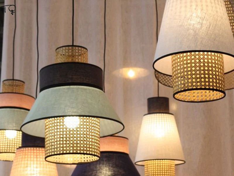  Rattan Pendant Lights with Modern Material Integration