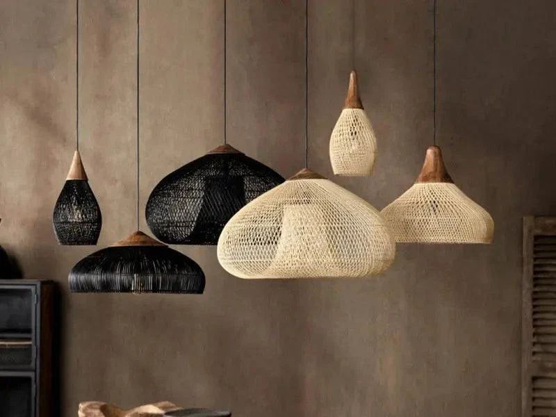 Rattan Pendant Light Bamboo Imperial Craft Collection