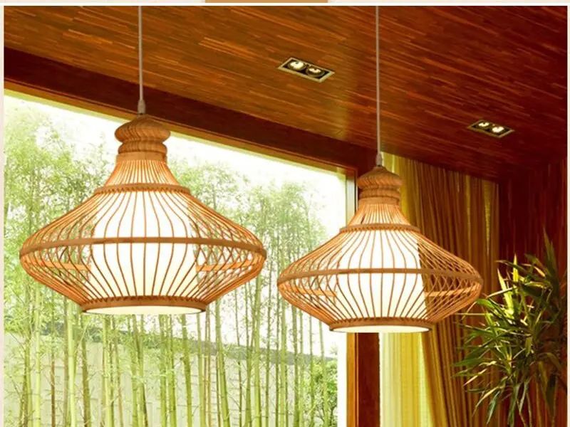 Rattan Pendant Light Bamboo Artisan's Canvas