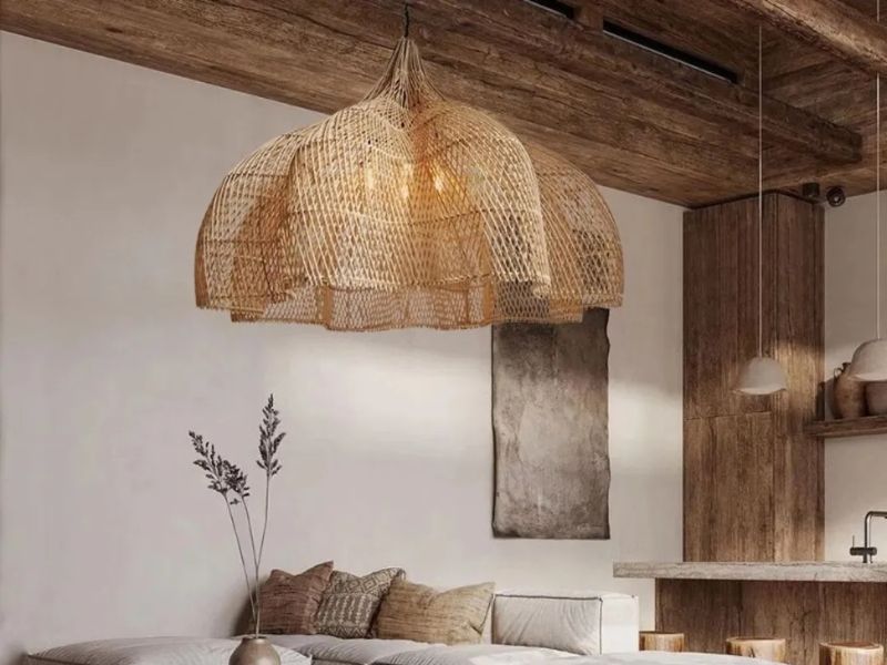 Handwoven Rattan Pendant Light