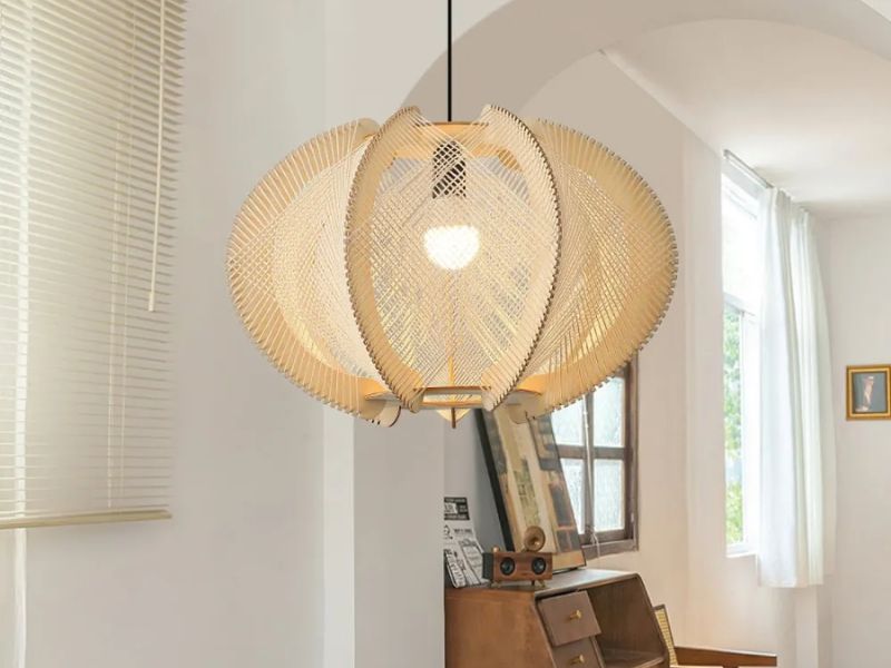 Tropical Rattan Pendant Light