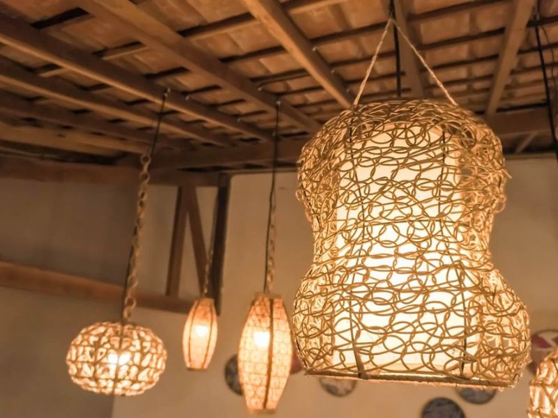 Rattan large pendant lights are versatile and can complement several types of spaces