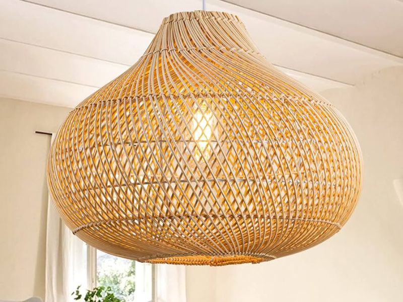 Large Woven Globe Pendant