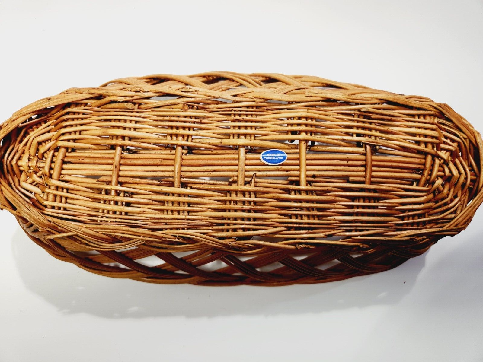 LOT 3 VINTAGE OBLONG SERVING TRAY BASKETS TIKI BAR STORAGE DECOR GALLERY WALL - Image 5
