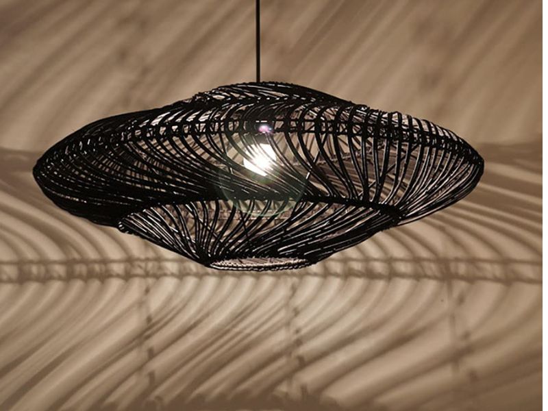 Large Rattan Pendant Light