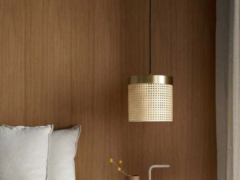 Rattan Drum Pendant Light