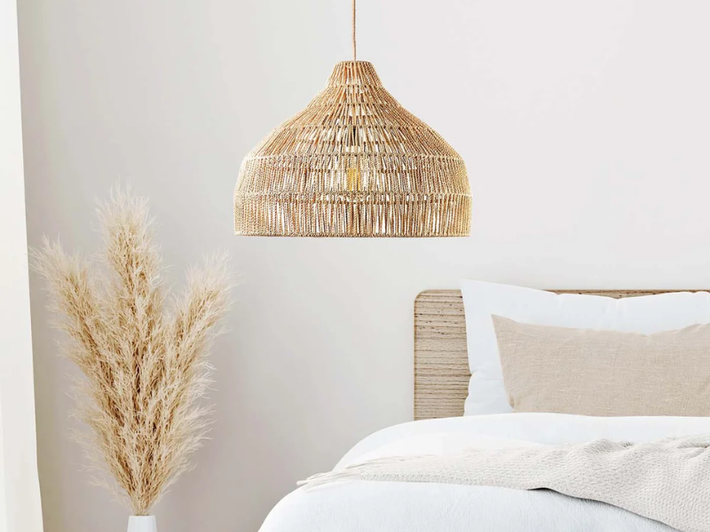 The versatility of the Rattan Inverted Pendant Light makes it suitable for many spaces in your home