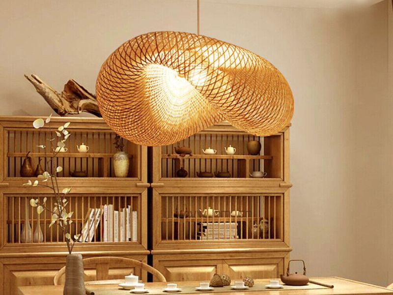 Rattan Lantern Pendant Light