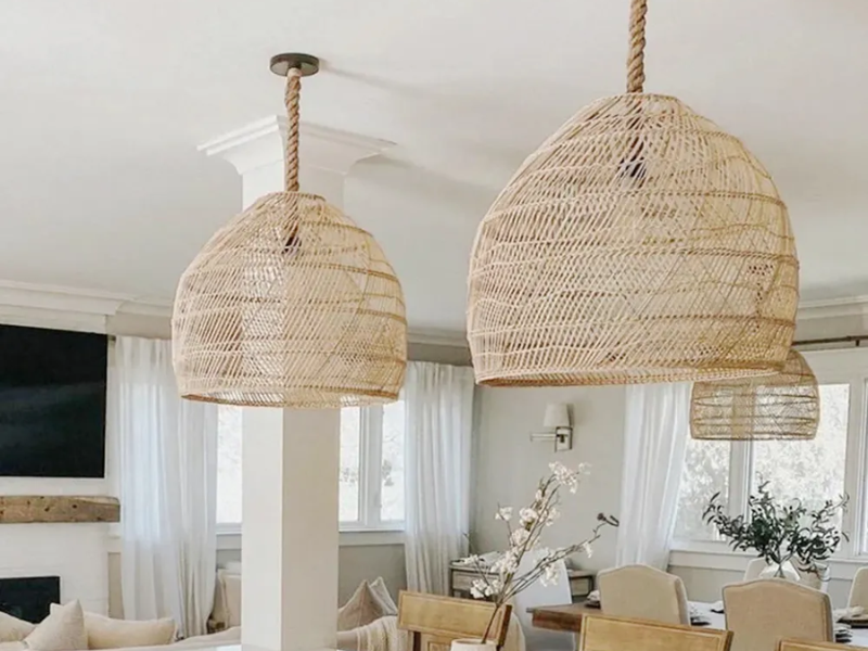 Dari Rattan Pendant Light