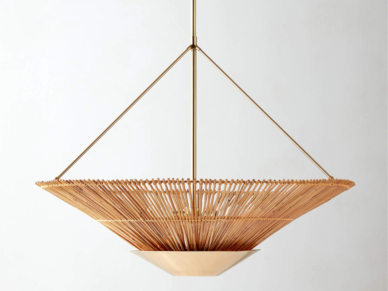 Copa Tiered Natural Rattan Pendant Light