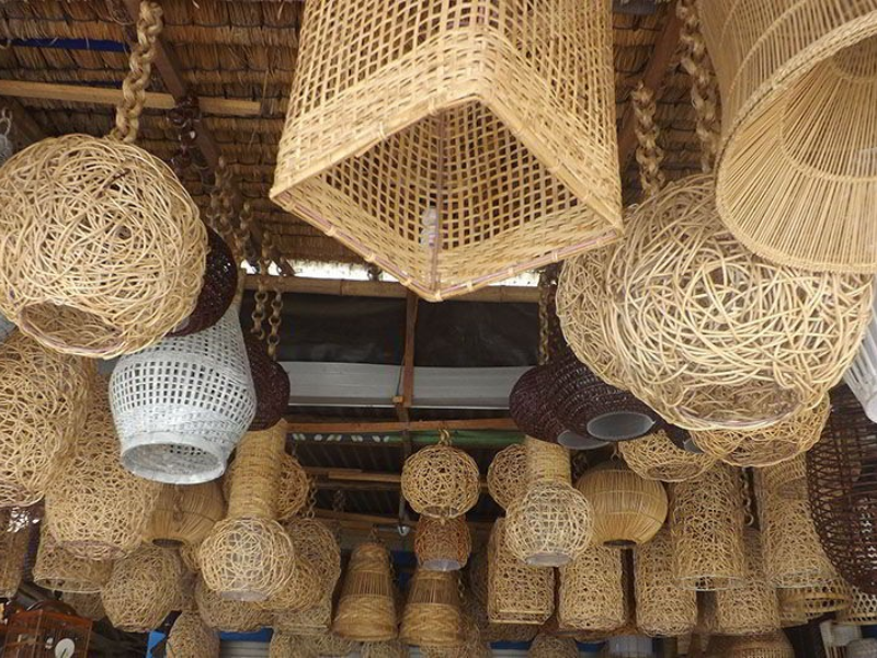 Van Tuong Global  -  A rattan light pendant factories