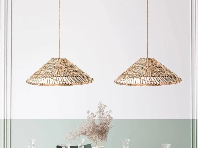 Farrow Rattan Pendant Light