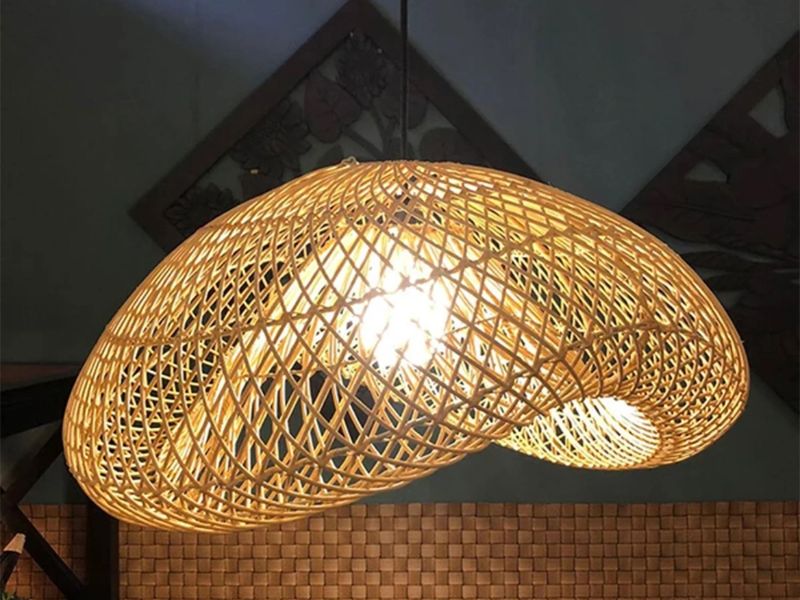 Lotus Rattan Pendant Light