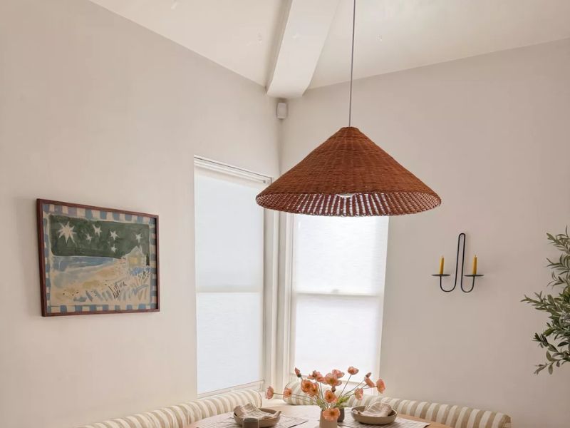 Hakka Conical Rattan Pendant Light