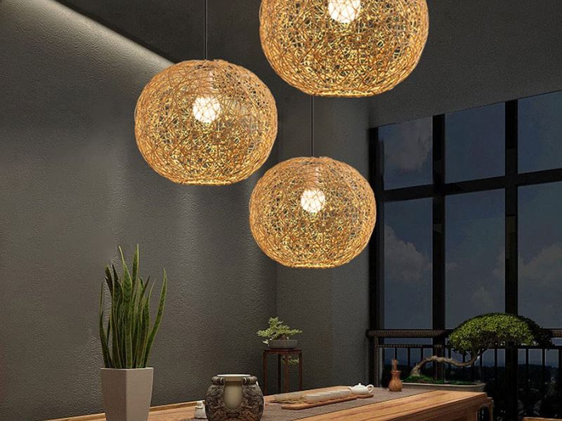 Rattan Ball Pendant Light