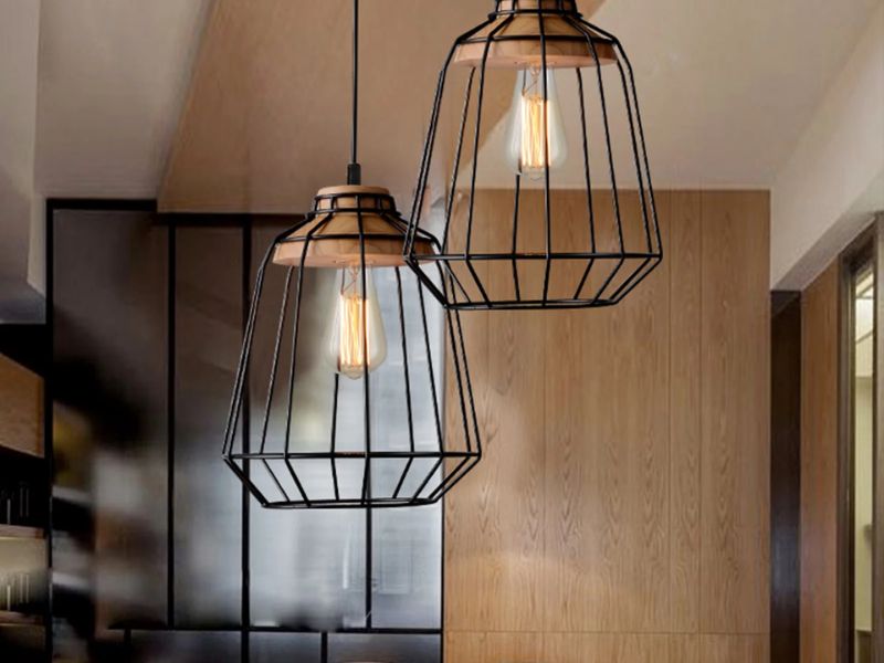 Cage-Style Pendant lights