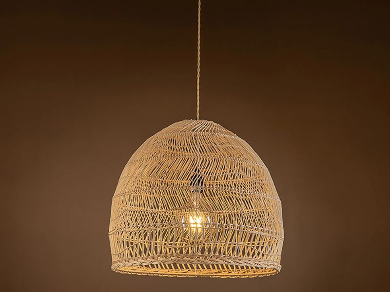 Tropical Breeze Rattan Pendant