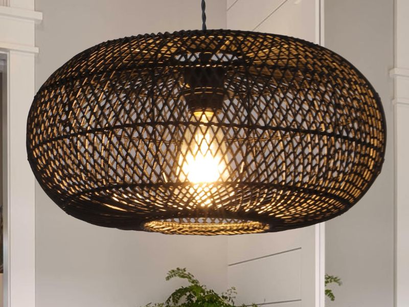 Bamboo & Rattan Pendant Light