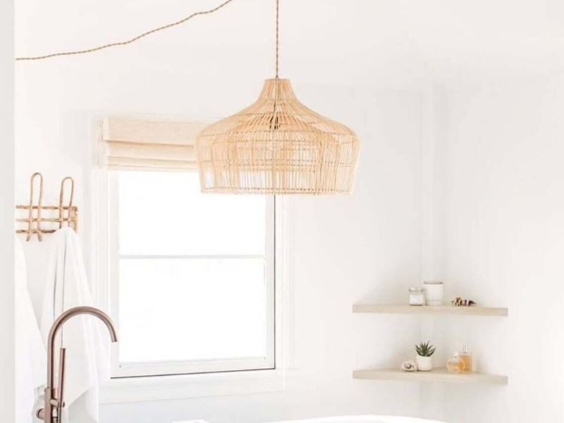 Minimalist Rattan Pendant Light