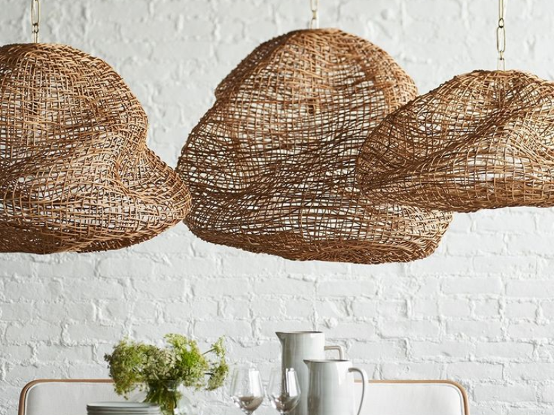 Bali-Inspired Rattan Pendant Light