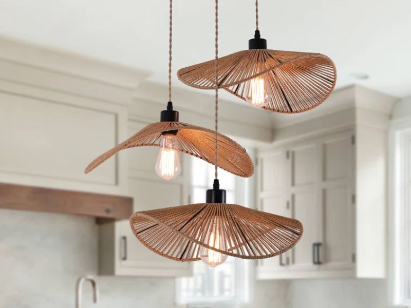 Rattan Cluster Pendant Lights