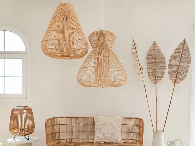  Rattan pendant light shades bring a unique combination of style, sustainability, and warmth to any space