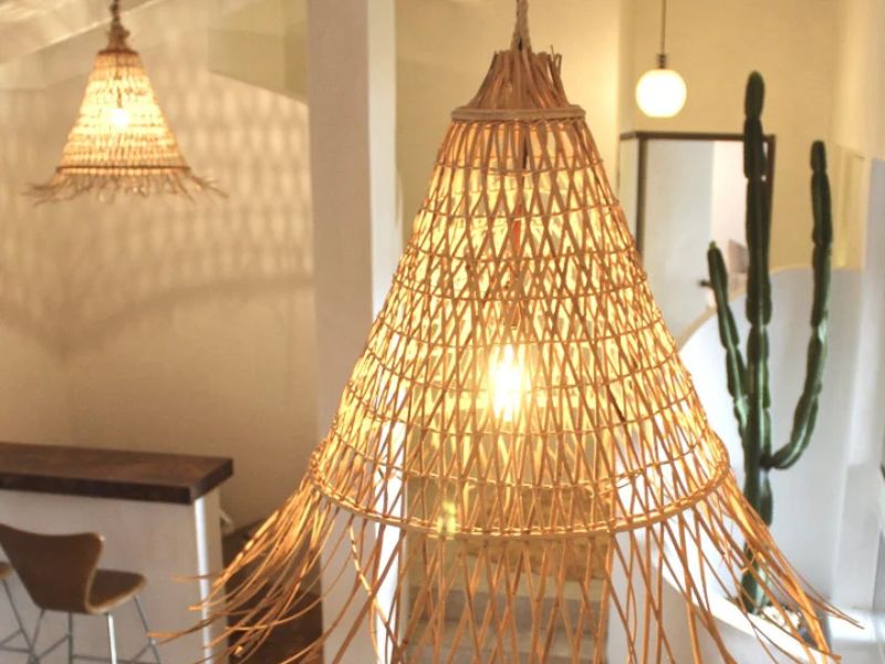  Many rattan pendant lights are handmade by skilled artisans, offering a unique, high-quality product.