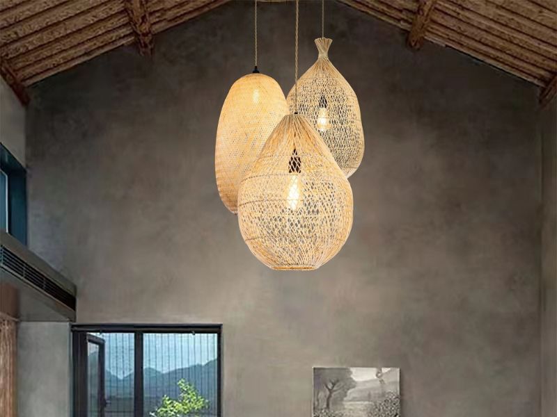 Rattan pendant light Singapore, and rattan hanging lights in general