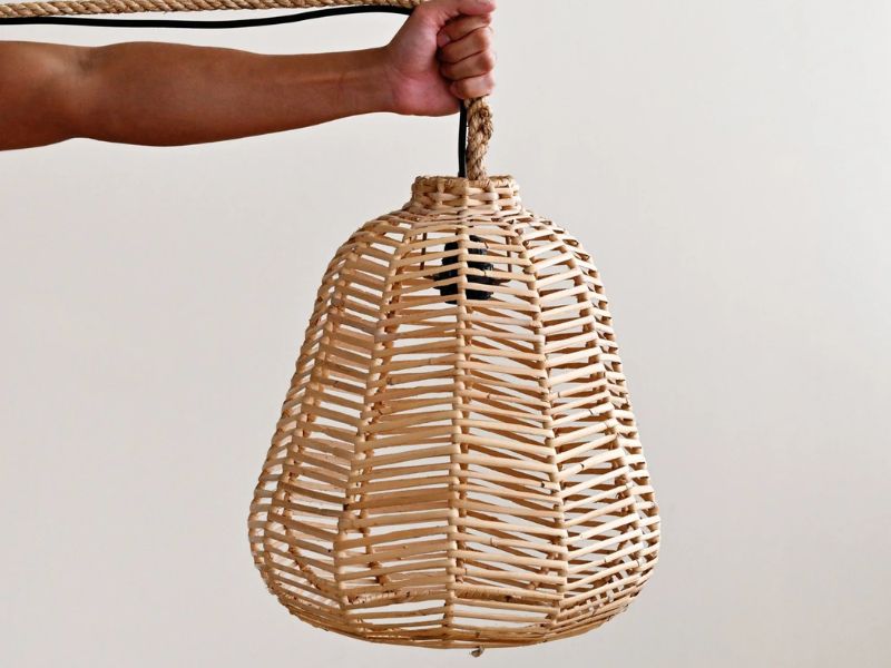 Tropical Boho Rattan Pendant Light Singapore