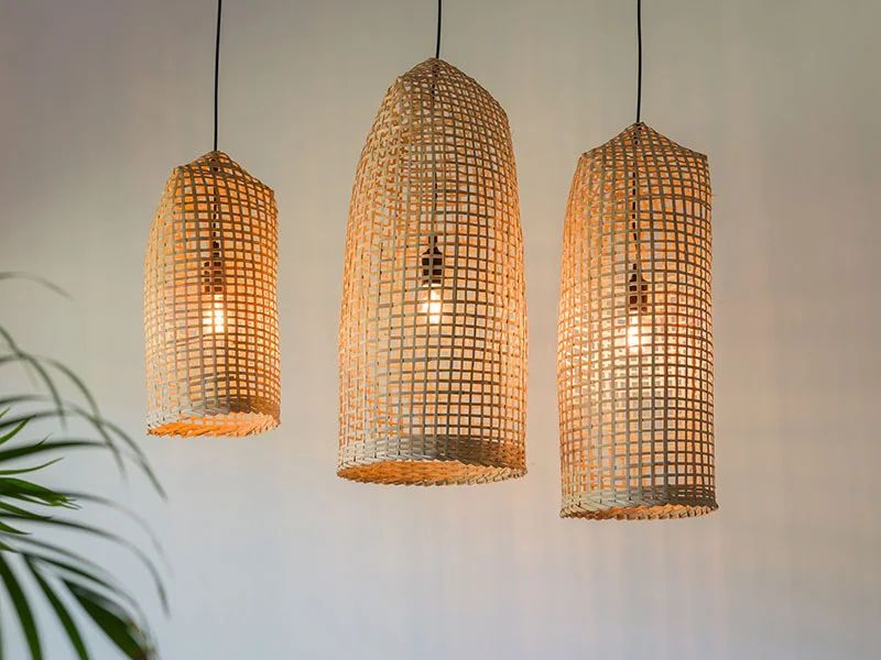 Rattan small pendant lights are versatile and suitable 