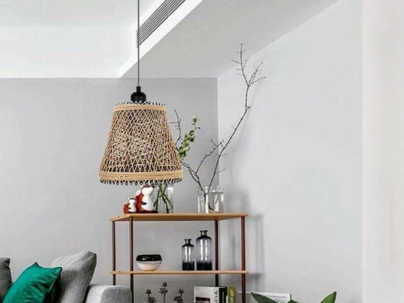 Rattan Cage small rattan light pendant