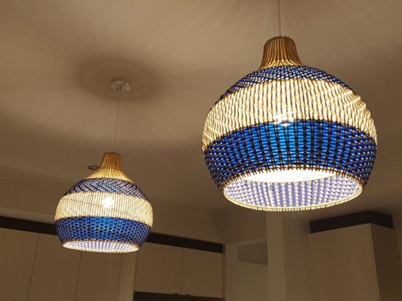 The Serena Blue Rattan Pendant Light is a popular choice for several reasons