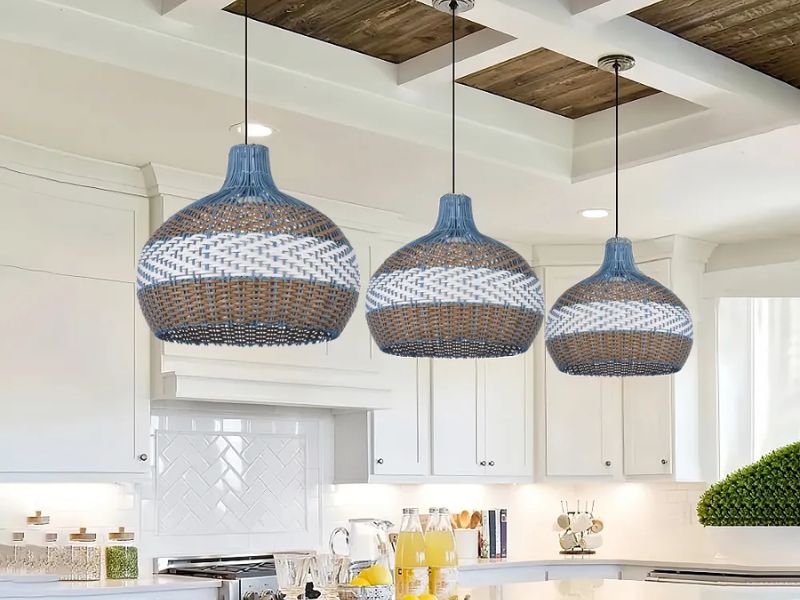 Using rattan pendant light for Dining Table