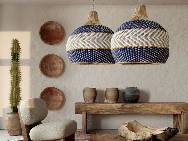 Using rattan pendant lights for Living Rooms and Bedrooms