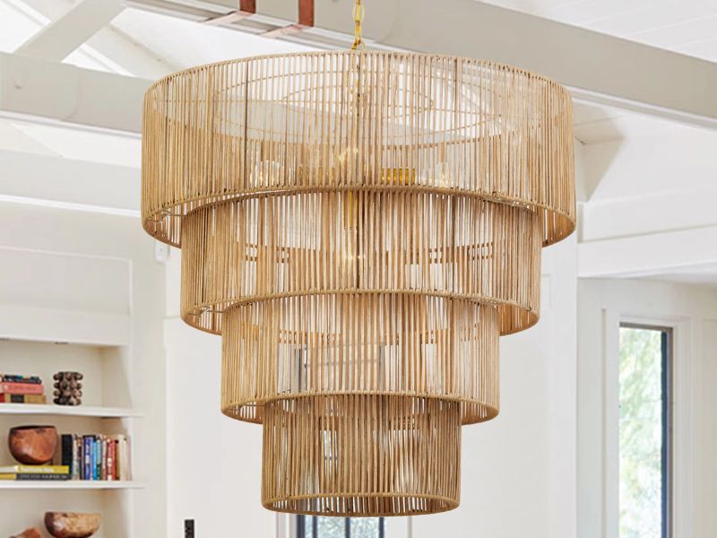 Tiered rattan pendant lights offer a range of benefits that make them a standout lighting option for any home