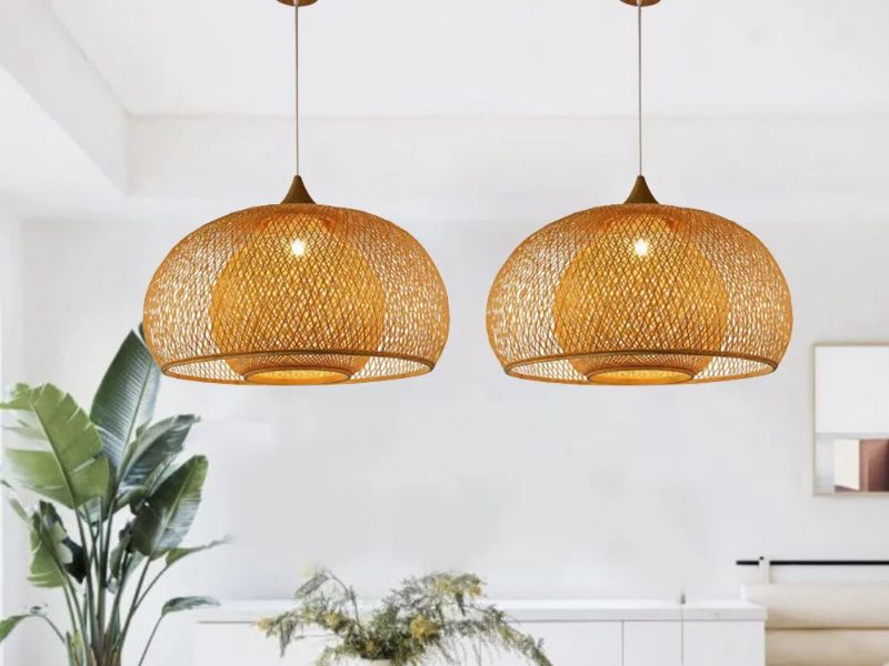 Bali-Inspired Rattan Pendant Light