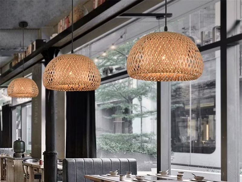 Rattan Lantern Pendant Light