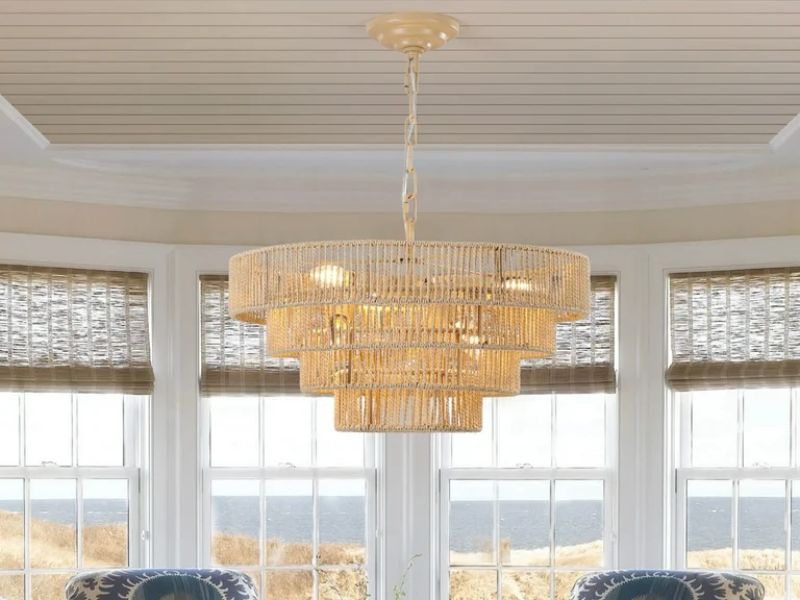 Oversized Rattan Pendant Light